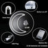 YAOZHOU LED Blue Moon Neon Light, Cute Battery or USB Powered Decorative Night Light