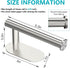 CJNQQJWS Toilet Roll Holder Wall Mounted - Stainless Steel Made Waterproof & Rust Resistant Self Adhesive Paper Towel