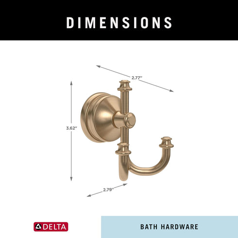 Delta MYN35-CZ Mylan Towel Hook, Champagne Bronze