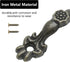 24 Pcs 1.68 inch Antique Drawer Pulls, Decorative Handles for Dresser Drawer Jewelry Box, Bronze