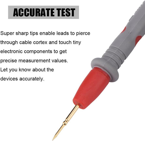 1 Pair 1000V 20A Banana Universal Multimeter Test Probe Set, 24K Gold Plated Leads Cable TL71 TL75 U1165A