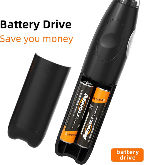 ZMOL Battery Operated Pencil Eraser for Sketching, Drawing, and Graphite Pencils, Black