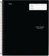 Five Star Interactive Notetaking Spiral Notebooks - 3 Pack, 1 Subject, College Ruled, 11" x 8-1/2", 100 Sheets, Black,