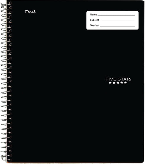 Five Star Interactive Notebook, 1-Subject, Medium/College Rule, Green Cover, (100) 11 x 8.5 Sheets