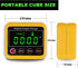 Magnetic Digital Angle Finder Protractor Inclinometer - Cube Digital Level Angle Gauge with Magnetic Base and Backlight