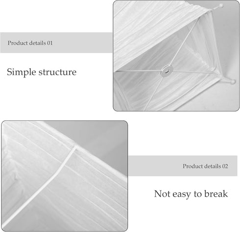 IMIKEYA Japanese Paper Floor Lamp Shade: Foldable Papers Lampshade Cover Replacement Modern Minimalist Standing Light