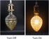 VicFlora Bulbs, Bulbs 4W G30 E26 2200K Bulbs Dimmable Pack 2 Vintage Edison LED Strawberry Shaped Light Base Warm White