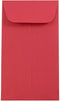 JAM PAPER #5.5 Coin Business Envelopes - Red Recycled - 3 1/8 x 5 1/2 - 50/Pack