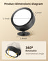 5500mAh 3 360Rotation Dimmable (2 Pack) EZVALO LED Wall Mounted Lights, Rechargeable Wall Sconces Lamp, Color Temps