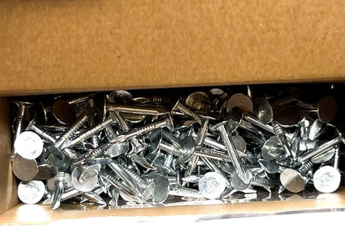 Huttig-Grip Roofing Nail 7/8 inches, Electro Galvanized Finish, 11 Gauge, 300 Nails in 1 lb Pack