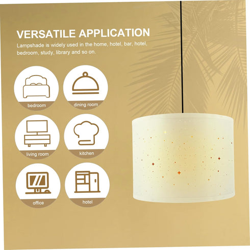 CHILDWEET Household Light Cover Compact Fabric Lamp Shade for Table Floor Lamps Simple Design Frame for Bedroom Living