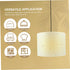 CHILDWEET Household Light Cover Compact Fabric Lamp Shade for Table Floor Lamps Simple Design Frame for Bedroom Living