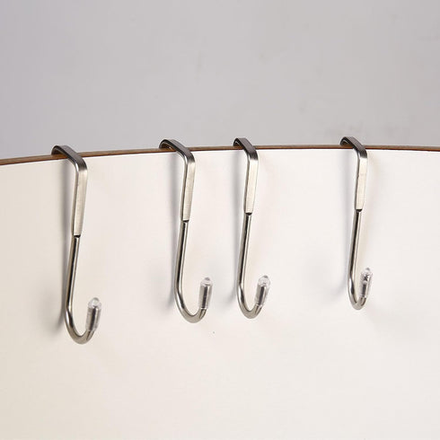 FWJUNHUYC 2 Stainless Steel Bedside Cabinet Door Hooks