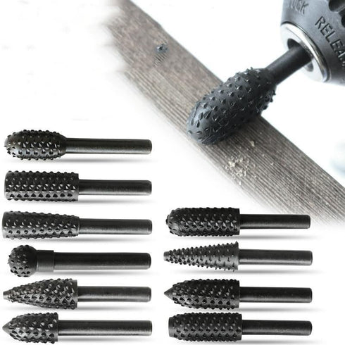 1Set/10Pcs Premium Woodworking Drill Bit Set, Precision Cutting Tools for Efficient Wood Carving