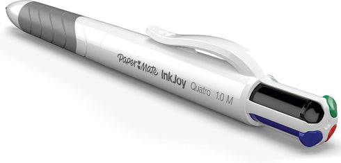 Paper Mate InkJoy Quatro 4-Colour Ballpoint Pen | Medium Point (1.0 mm) | 12 Count | Business Colours