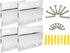 BIGTEDDY - 4" French Cleat Picture Hangers Hardware Kit Mount Aluminum Z Bar Clips for Mirror Photo Shelf and Cabinet