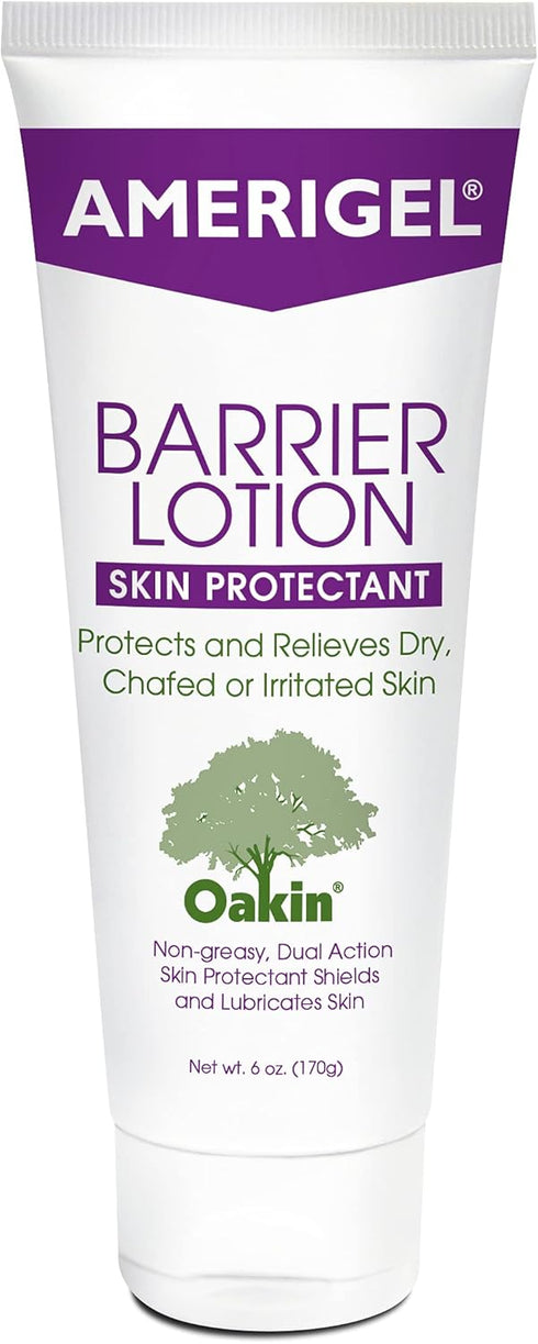 AMERIGEL Barrier Lotion, 6 oz. - Skin Protectant for Chafed, Cracked, and Chapped Skin
