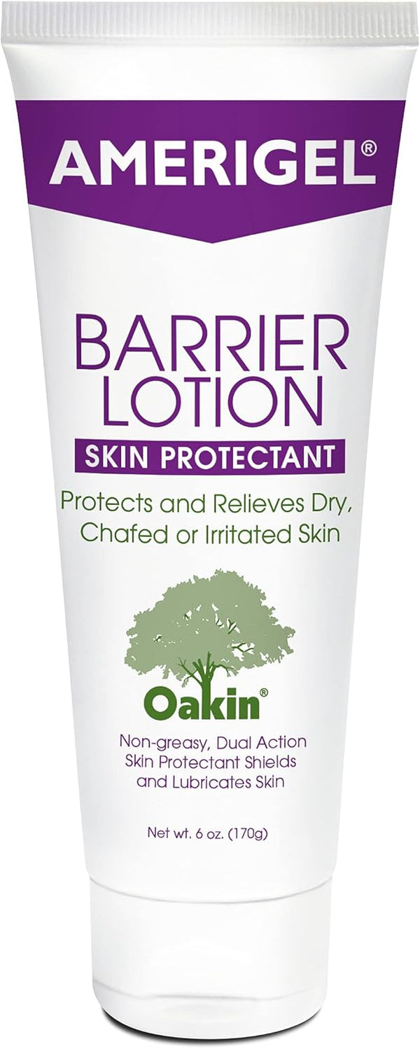 AMERIGEL Barrier Lotion, 6 oz. - Skin Protectant for Chafed, Cracked, and Chapped Skin