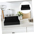 Countertop Commercial Tea Shop Organizer with Paper Cup Dispenser Straw and Spoon Holder Versatile Storage for Lids