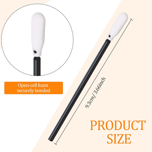 500 Pieces Foam Cleaning Swabs - 9.3 cm Foam Tips Swab Sticks for Inkjet Printer Print Head, Camera Optical Lens