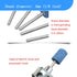 100 Pcs Rotary Grinding Stones - 1/8 Inch Shank Abrasive Mounted Sharpening Bits for Dremel