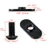 Zadery 1/4"-20 1/4"-20 1/2" 10 1.0'' 20Packs, Centered Slide in Economy T-Nut for T Slot Track with x Bolt, Applicable