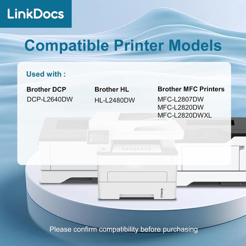 TN830 Compatible Toner Cartridge Replacement for Brother TN-830 TN830XL for DCP-L2640DW HL-L2480DW MFC-L2807DW Printer