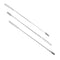 Nickel/SS Lab Spatulas with 0.5" Spoon x 1.25" Flat Ends, Hayman Style; 3 Pack
