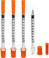 1ml Syringes with Needle, 30G 5/16 Inch, Individually Wrapped, Pack of 100