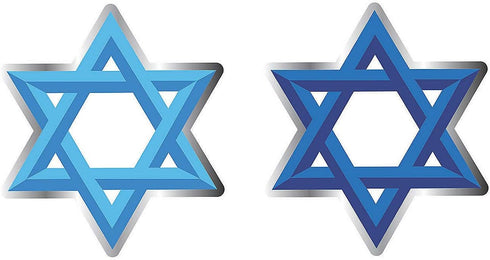 Mini Star of David Bulletin Board Cutouts - Educational - 48 Pieces