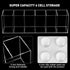 6 Jetec Acrylic Pen Holder Compartments Makeup Brush Stationery Organizer Pencil Holder for Desk Accessories, Cosmetic