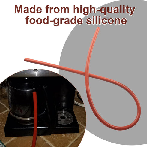 8mm 12mm -3 Silicone Tubing ID X OD High Temp Food Grade, Silicone Hose for Home Brewing Winemaking, High Temp Tubing