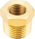 Joywayus 3 Pack Reducer Hex Bushing, Brass Reducing Cast Pipe Fitting 3/8" NPT Male x 1/4" NPT Female Adapter
