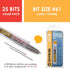 GYROS 25 PCS #61 Micro Drill Bit Set, Small Drill Bits for Jewelry, Plastic, Soft Metal