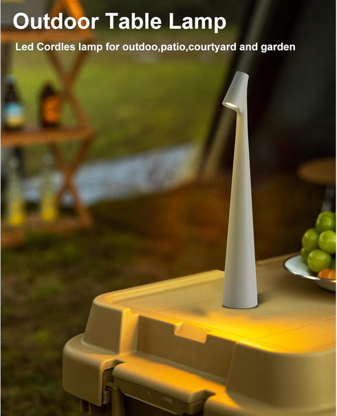 Lamps,3 Cordless Small Table Levels Brightness Portable Desk Lamp,Rechargeable Battery Lights for Outdoor, Restaurant