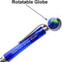 Maydahui 30 Pcs Cute Earth Pens, Retractable Globe Spins Pens for Student Office and School Supplies