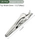 YOKIVE 25 Pcs Crocodile Clips, Non-insulated Laboratory Test Clamp | Connecting Battery, Great for Electrical Devices (Silver Tone, 1.4 -Inch)