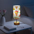 MOOCG 3 Dimmable Fruit Ice Cream Touch Control Table Lamp with Fabric Shade, Color Temperatures LED Desk Lamp, Eye