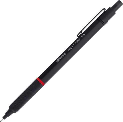 rOtring Rapid Pro Mechanical Pencil, 0.5 mm, Matte Black Finish, Comfortable Grip for Precision Writing