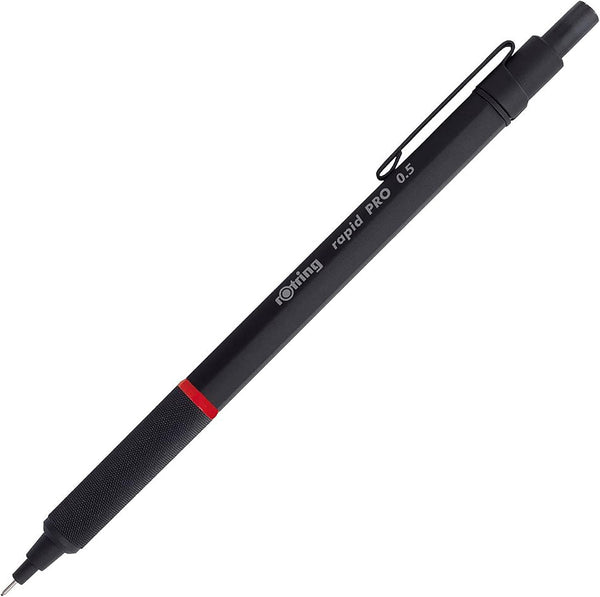 rOtring Rapid Pro Mechanical Pencil, 0.5 mm, Matte Black Finish, Comfortable Grip for Precision Writing