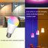 RGB LED Light Bulb, 40W Equivalent, 5W A19 E27/E26, 6500K White, 16 Color Choices, Dimmable Remote Control Bulbs