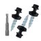 Metal Roofing Screws 10 x 1 inch, Black Hex Head Sheet Metal Roof Screw with EPDM Washer (250Pcs)