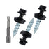 Metal Roofing Screws 10 x 1 inch, Black Hex Head Sheet Metal Roof Screw with EPDM Washer (250Pcs)