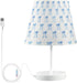 Kcldeci Lamps for Bedrooms Coquette Blue Ribbon Bow Bedside Table Lamps Nightstand