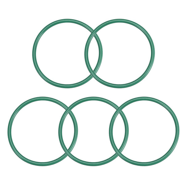 uxcell Green Fluorine Rubber O-Rings, 43mm OD 38.2mm ID 2.4mm Width FKM Seal Gasket, Pack of 5
