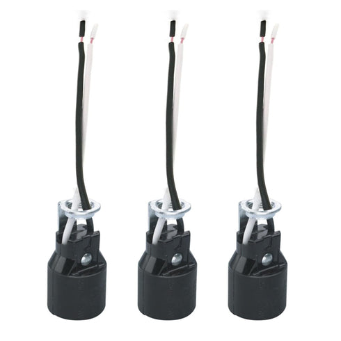 E17 Intermediate Base Lamp Holder,TWDRTDD US Standard Keyless Phenolic Socket with 5.9