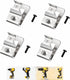 N268241 N086039 Stainless Steel Belt Clips for Dewalt 20V Power Tools, Includes Screws and Tool Hooks (4-pack)