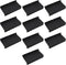 4x10 Inch Slatwall Shelves Set of 10, Metal Accessories for Slat Wall, Black Flat Display Shelves for Storage
