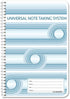 BookFactory Universal Note Taking System, 120 Pages, 6" x 9" Wire-O NoteTaking Notebook