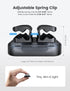 Lamicall 3-in-1 Cord Spring Clip Holder - Small Desk Cable Organizer Clips, Adjustable Adhesive Cable Holder, 3Pcs